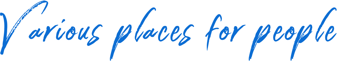 Various places for people
