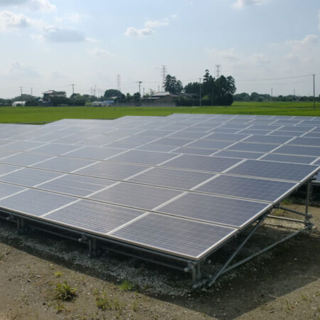 庄和町100Kw太陽光発電設置工事